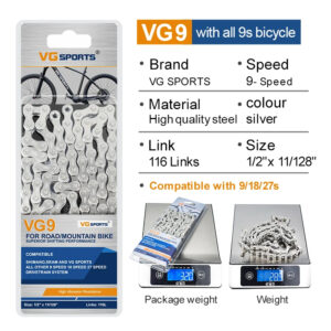 VG Sports 9 Speed Bicycle Chain
